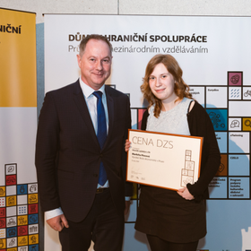 VŠE student was awarded a Czech National Agency for International Education and Research prize, given by the Minister of Education