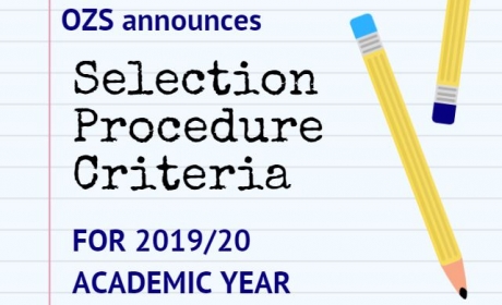 Selection Procedure Criteria for 2019/20 Academic Year