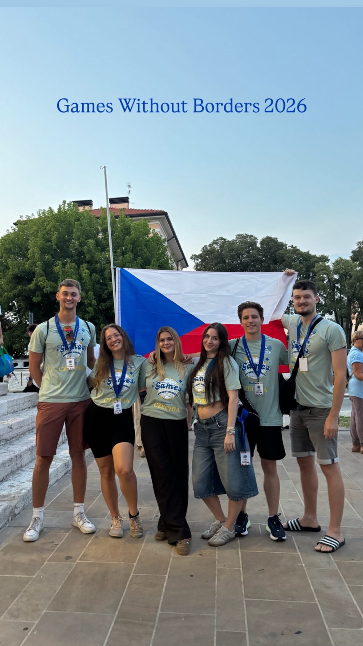 Our students had an unforgettable time at Games Without Borders in Reggiolo, Italy! 🇮🇹

Together with nine teams from across Europe, we competed in all kinds of fun challenges. From cooking traditional Italian dishes and water games to human bowling and Italian karaoke! 🎳

And the best.. we proudly finished in 3rd place! 🥉

But it wasn’t just about the competition - we enjoyed delicious food prepared by Italian nonnas, made new friends from all over Europe, and created sooo many memories!

A huge thank you to Reggiolo and @games_without_borders team for making this incredible experience possible!!❤️
- @mmirejovsky @mkfelcman @purrtomas @valerie_kuncikova @_margitanova @sarka_korinkova 

Want to experience an adventure like this too? 👀 Keep an eye out for next year… maybe it could be you! 🌍

#italy #reggiolo #gameswithoutborders #experience