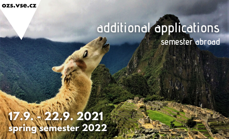 Mimořádné přihlašování na semestrální výměnné pobyty v zahraničí v LS 2022