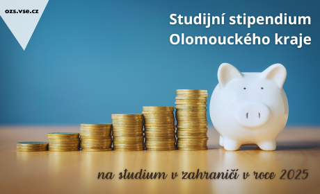 Studijní stipendium Olomouckého kraje na studium v zahraničí v roce 2025