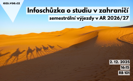 Informační schůzka pro zájemce o studium v zahraničí